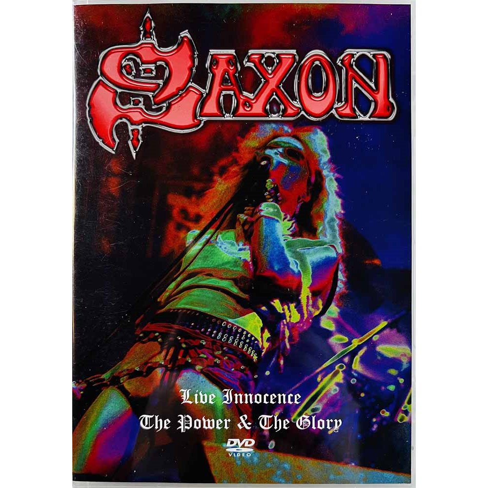 DVD - Saxon DVD Live Innocence / The Power and the Glory  kansi EX levy EX Käytetty DVD