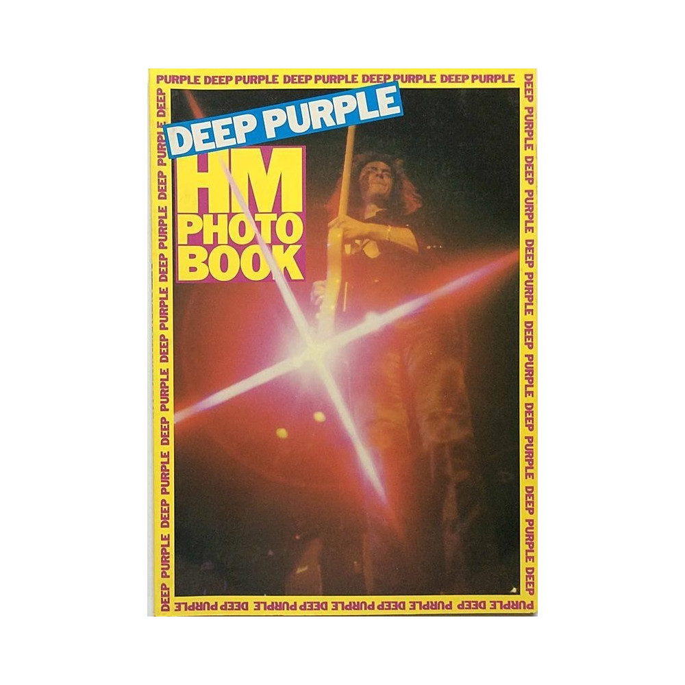 Deep Purple HM Photo Book: Burn With Deep Purple  kansi VG+ sisäsivut EX Käytetty kirja