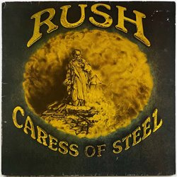 Rush LP Caress of steel  kansi VG levy EX Käytetty LP