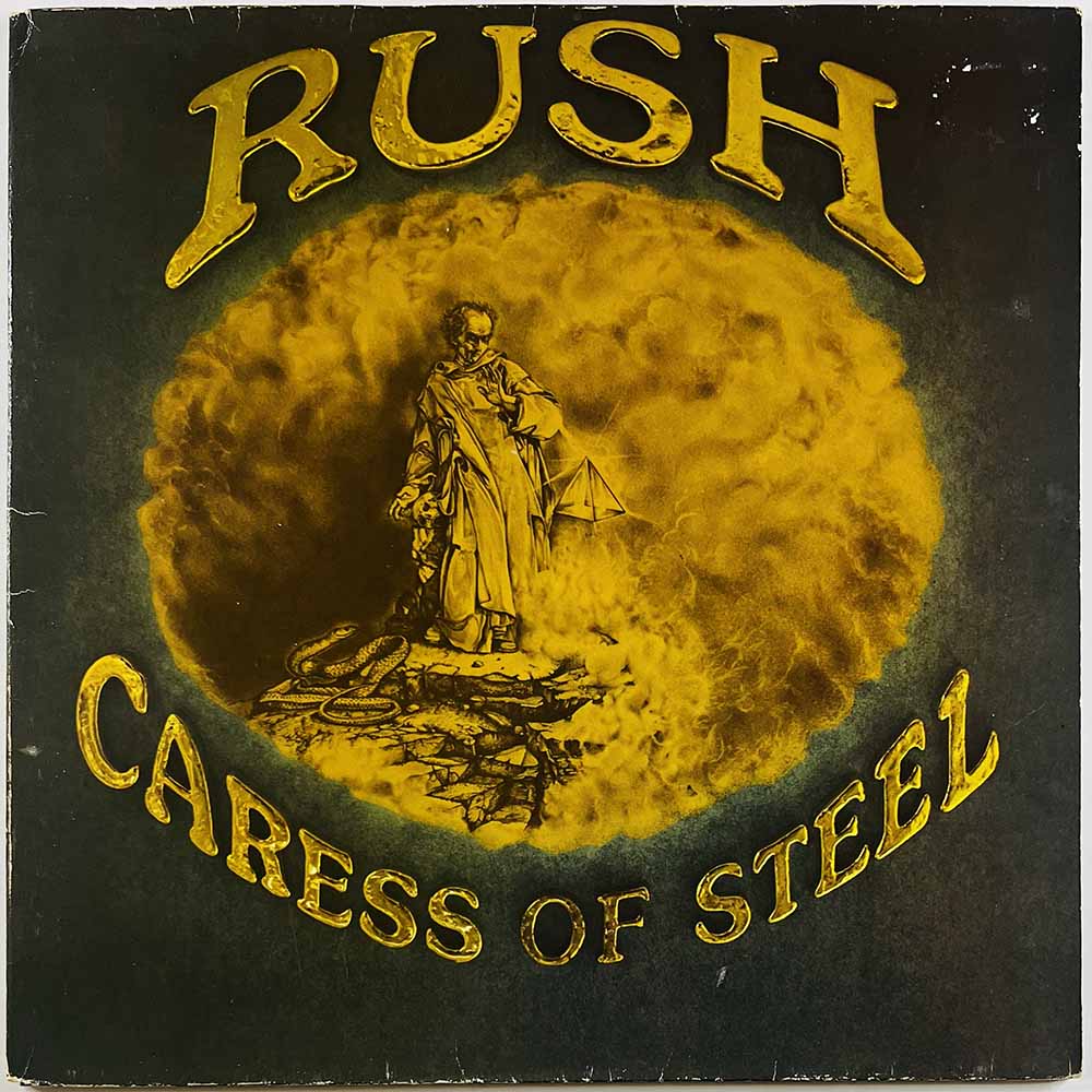 Rush LP Caress of steel  kansi VG levy EX Käytetty LP