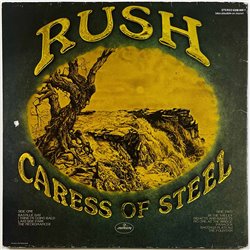 Rush LP Caress of steel  kansi VG levy EX Käytetty LP