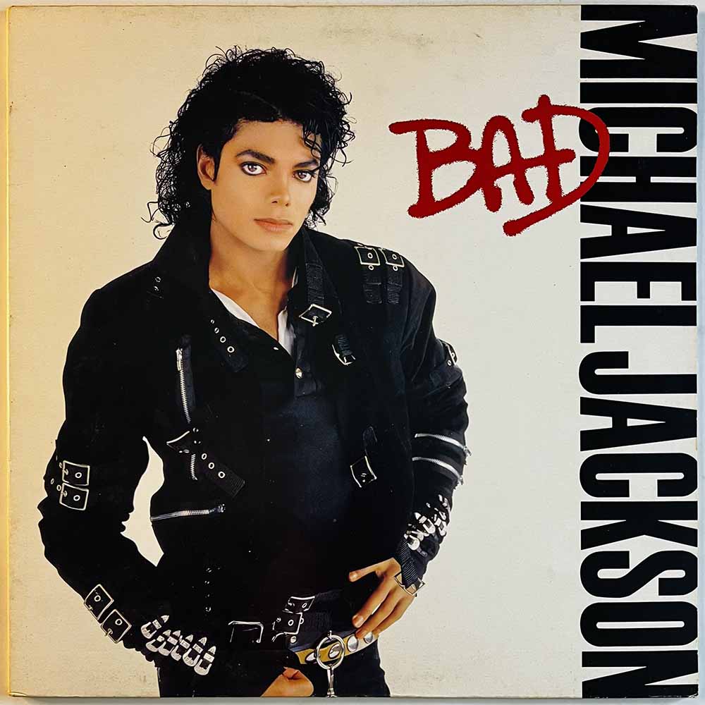 Jackson Michael LP Bad  kansi EX- levy VG+ Käytetty LP