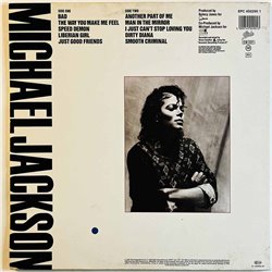 Jackson Michael LP Bad  kansi EX- levy VG+ Käytetty LP