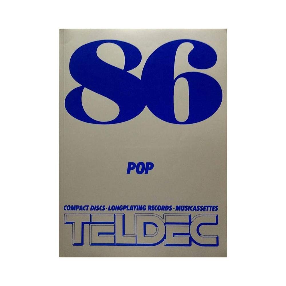 Teldec levyluettelo 86: Compact Disc, Longplaying Records, Musicassettes  kansi EX sisäsivut EX Käytetty kirja