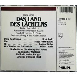 Franz Lehár, Dagmar Koller, Birgit Pitsch-Sarata CD Das Land Des Lächelns (Großer Querschnitt)  kansi EX levy EX Käytetty CD