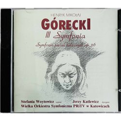 Górecki Henryk CD III Symfonia, symfonia Piesni Zalosnych Op.36  kansi EX levy EX Käytetty CD