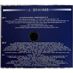Brahms Johannes CD Ein Deutsches Requiem Vokalwerke 3CD  kansi EX levy EX Käytetty CD