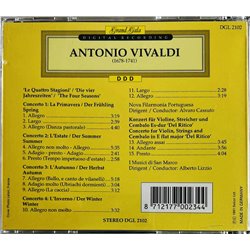 Vivaldi Antonio 1991 DGL2102 The Four Seasons / Concerto 'Del Ritico' CD Begagnat