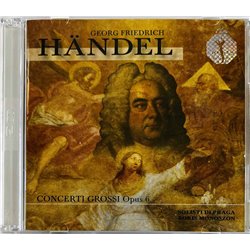 George Friderich Händel CD Concerti Grossi Op.6 2CD  kansi EX levy EX Käytetty CD
