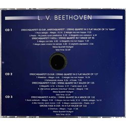 Beethoven Ludwig van CD Streichquartette 3CD  kansi EX levy EX Käytetty CD