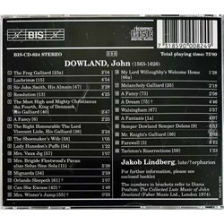 Dowland John - Jakob Lindberg CD Selected Lute Music  kansi EX levy EX Käytetty CD