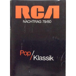 RCA Nachtrag 79/80 levyluettelo: Pop / Klassik  kansi G+ sisäsivut EX Käytetty kirja