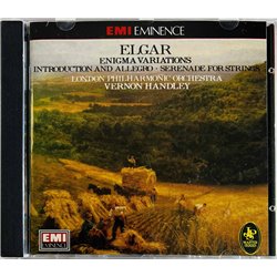 Elgar Sir Edward, Vernon Handley CD Enigma Variations / Introduction And Allegro  kansi EX levy EX Käytetty CD