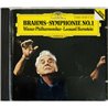 Brahms Johannes, Leonard Bernstein CD Symphonie No. 1  kansi EX levy EX Käytetty CD
