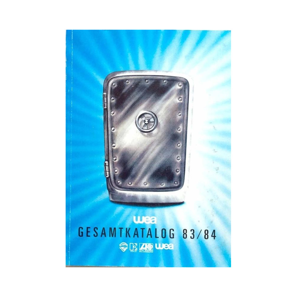 WEA Warner Elektra Atlantic levyluettelo: Gesamtkatalog 83/84  kansi VG+ sisäsivut EX Käytetty kirja