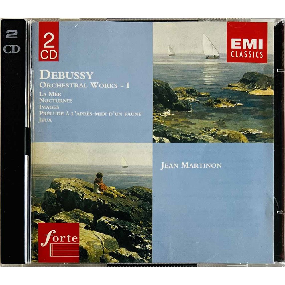 Debussy Claude, Jean Martinon CD Orchestral Works - I 2CD  kansi EX- levy EX Käytetty CD