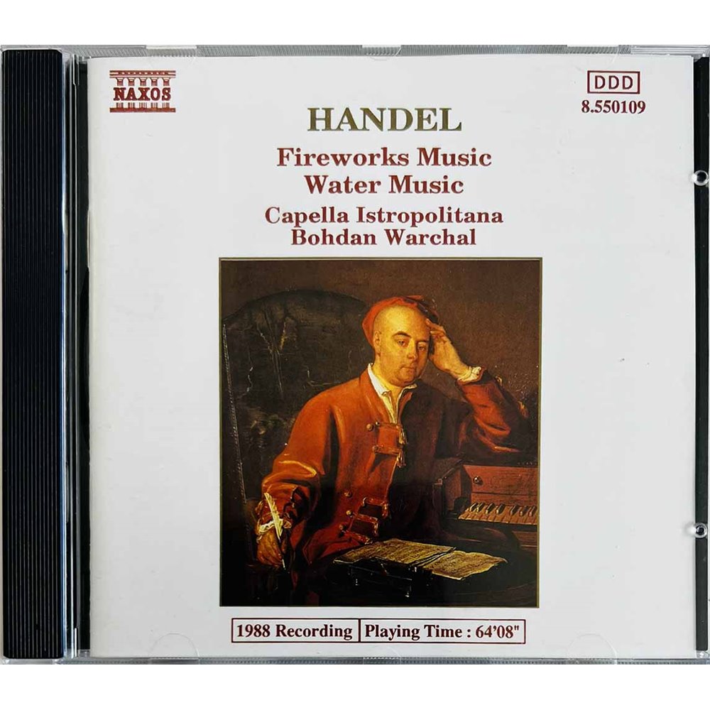 Handel Georg Friedrich, Bohdan Warchal 1988 8.550109 Fireworks music, Water music CD Begagnat