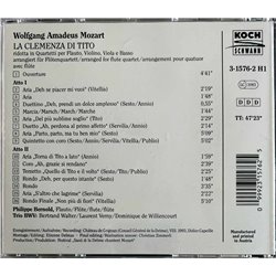 Bernold Philippe, Mozart, Trio BWV CD La Clemenza Di Tito  kansi EX- levy EX Käytetty CD