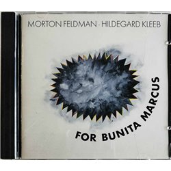 Feldman Morton - Hildegard Kleeb CD For Bunita Marcus  kansi EX- levy EX Käytetty CD