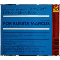 Feldman Morton - Hildegard Kleeb CD For Bunita Marcus  kansi EX- levy EX Käytetty CD