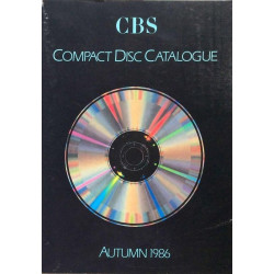 CBS cd-luettelo autumn 1986: Compact Disc Catalogue  kansi EX sisäsivut EX Käytetty kirja