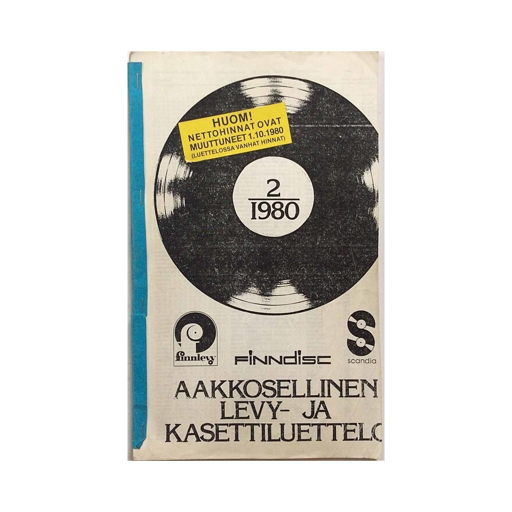 Finnlevy Scandia levyluettelo : 2 1980 - Used book