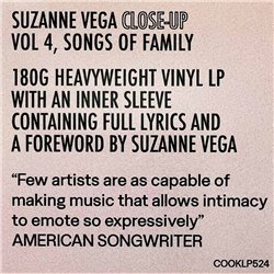 Vega Suzanne 2012 COOKLP524 Close-Up Vol 4, Songs Of Family LP