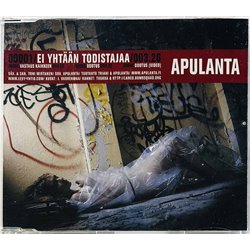 Apulanta CD Ei yhtään todistajaa CD-single  kansi EX levy EX Käytetty CD