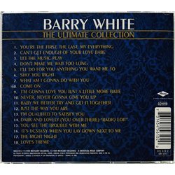 White Barry CD The Ultimate Collection  kansi EX levy EX Käytetty CD