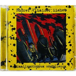 Nuoret Vihaiset Miehet CD Maailmanloppua odotellessa  kansi EX levy EX Käytetty CD