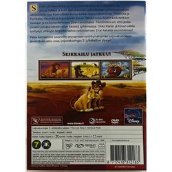DVD - Elokuva DVD Leijonakuningas. 2 : Jylhäkallion ylpeys  kansi EX levy EX Käytetty DVD