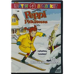 DVD - Elokuva DVD Peppi Pitkätossu talvi huvikummussa  kansi EX levy VG+ Käytetty DVD