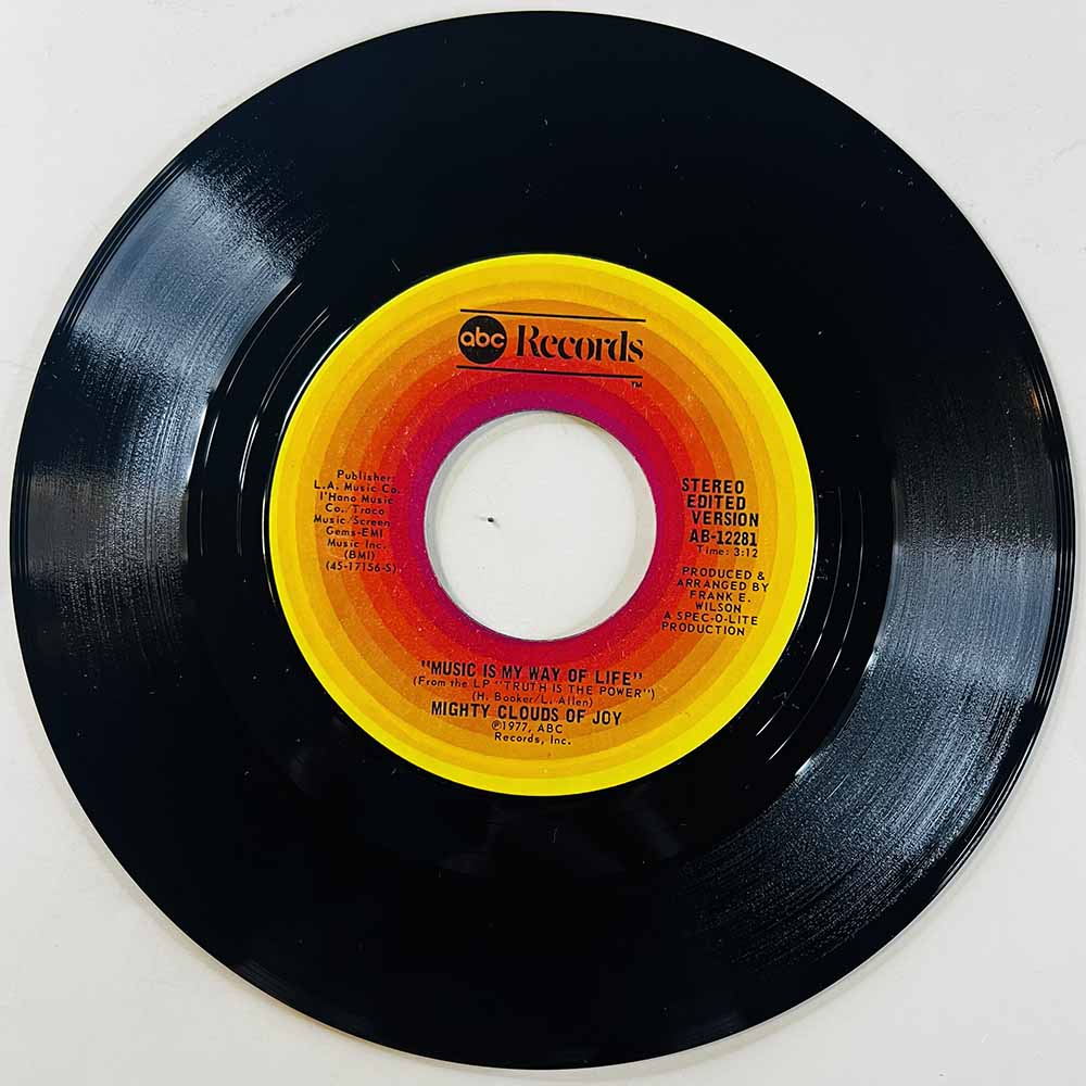 Mighty Clouds Of Joy 1977 AB-12281 Music Is My Way Of Life begagnad singelskiva