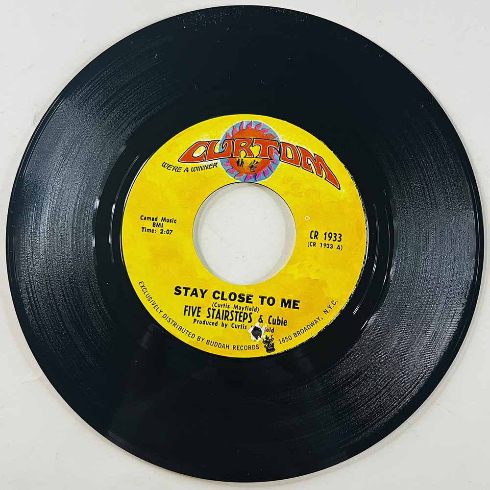 Five Stairsteps 1968 CR 1933 Stay Close To Me begagnad singelskiva