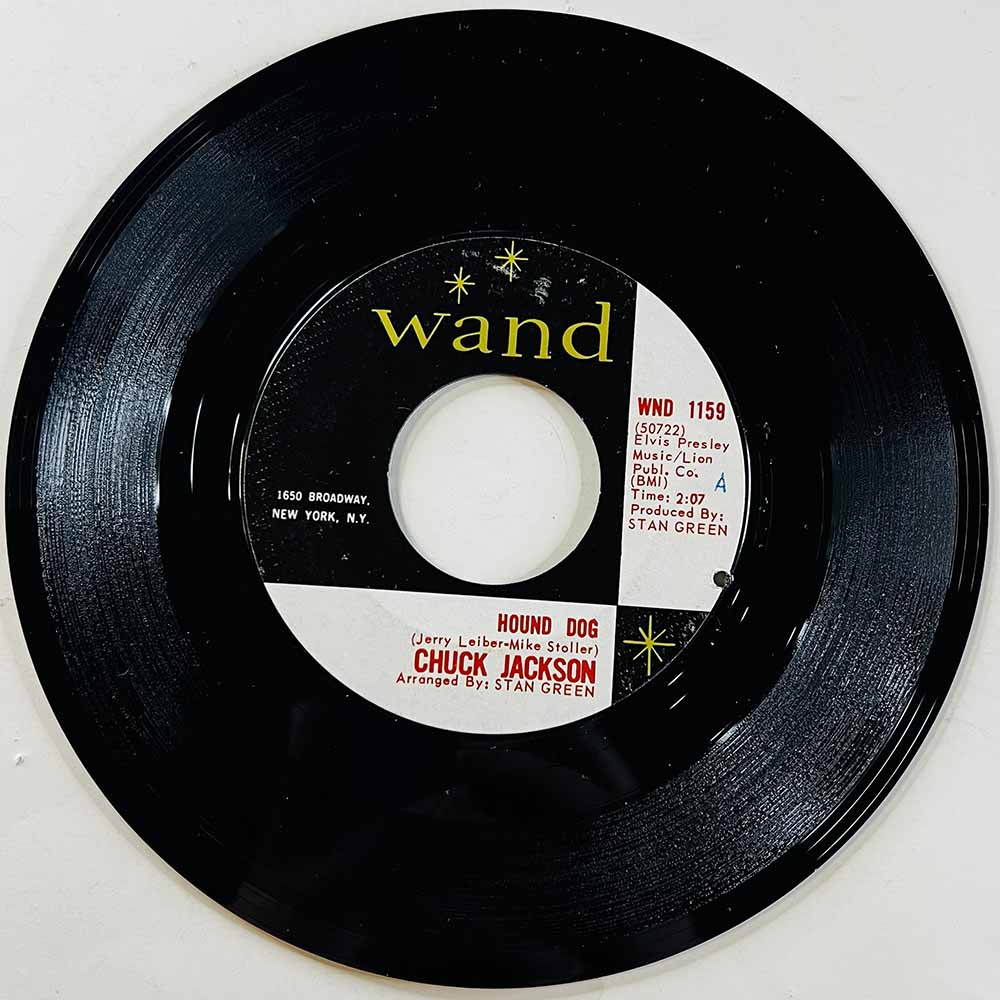 Jackson Chuck 1967 WND 1159 Hound Dog / Love Me Tender begagnad singelskiva