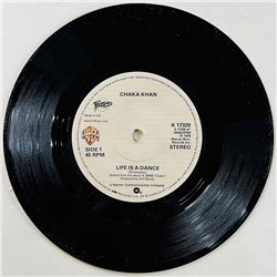 Khan Chaka Käytetty 7” ei kuvakantta Life Is A Dance  kansi Ei kuvakantta levy EX käytetty vinyylisingle