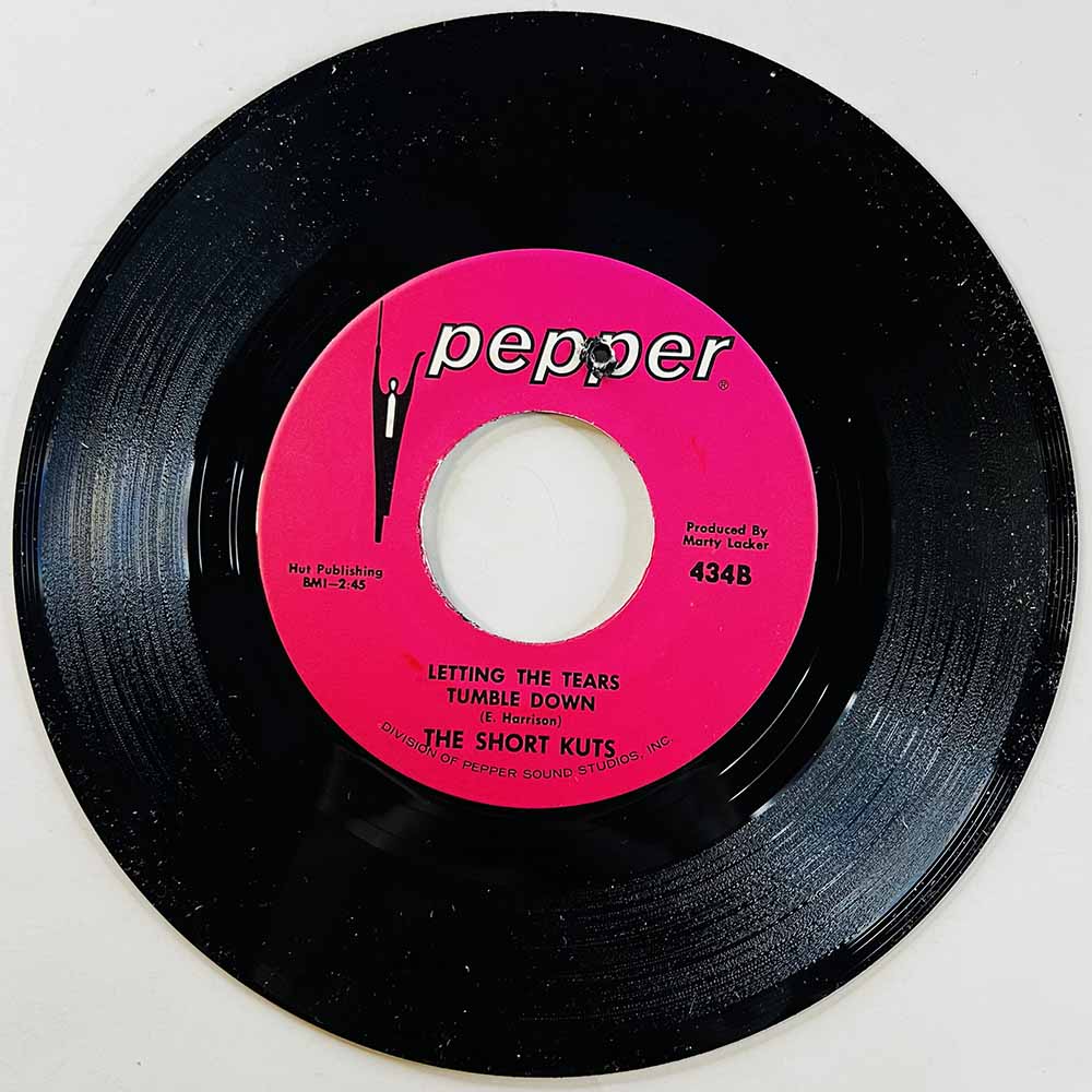 Short Kuts Käytetty 7” ei kuvakantta Your Eyes May Shine / Letting The Tears Tumble Down  kansi Ei kuvakantta levy EX- käytetty 