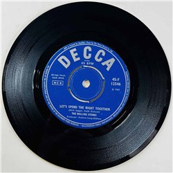 Rolling Stones Käytetty 7” ei kuvakantta Let's Spend The Night Together / Ruby Tuesday  kansi Ei kuvakantta levy VG+ käytetty vi