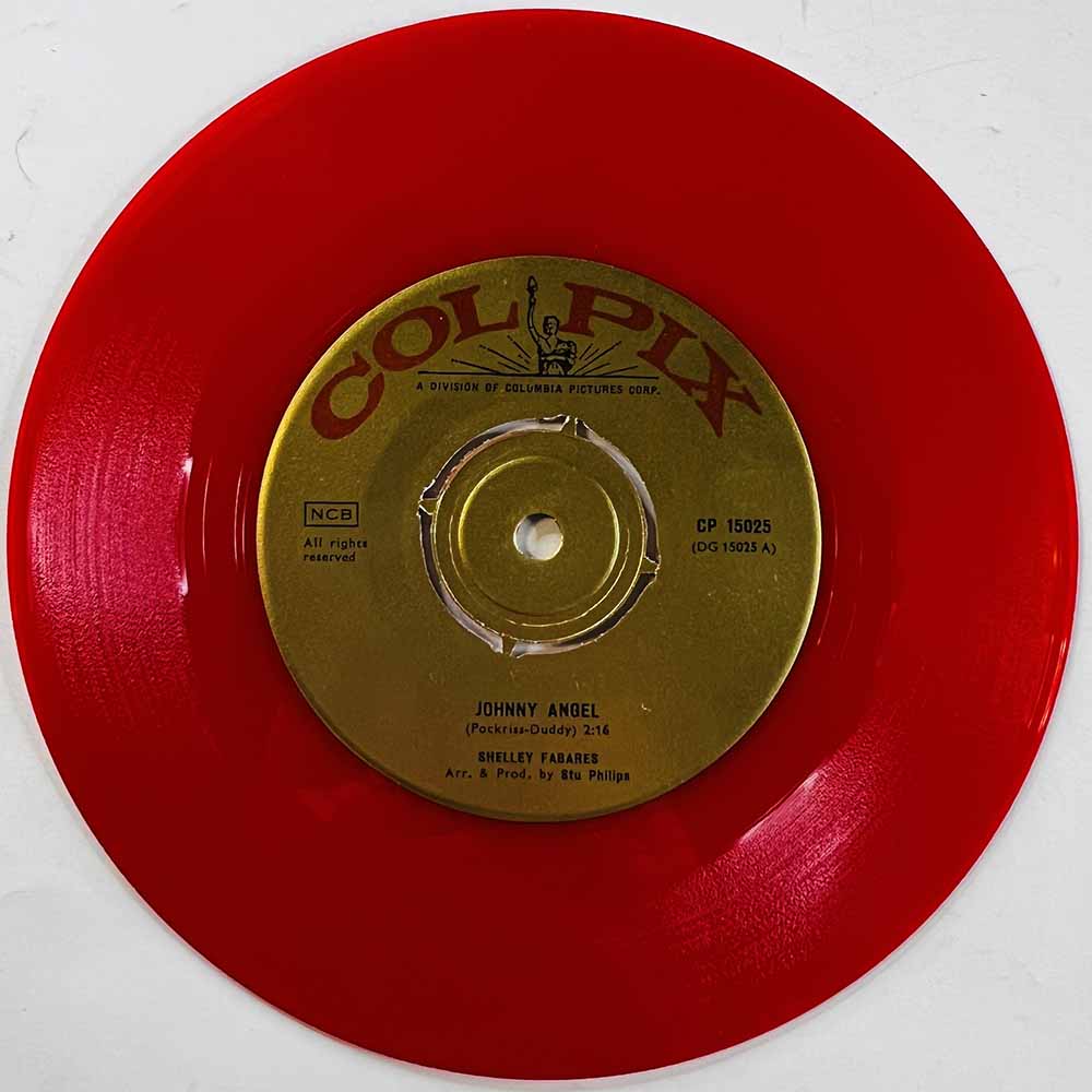 Shelley Fabares Käytetty 7” ei kuvakantta Johnny Angel  kansi Ei kuvakantta levy EX- käytetty vinyylisingle