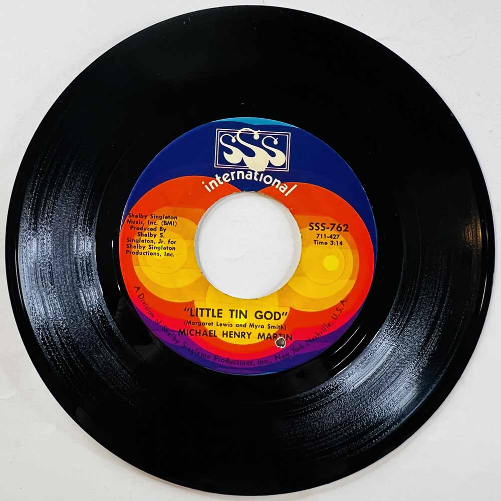 Michael Henry Martin 1969 SSS 762 Little Tin God / Just Hold My Hand begagnad singelskiva