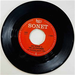 Jan Rohde & The Adventurers (2) Käytetty 7” ei kuvakantta Come 'N' Shake  kansi Ei kuvakantta levy VG käytetty vinyylisingle