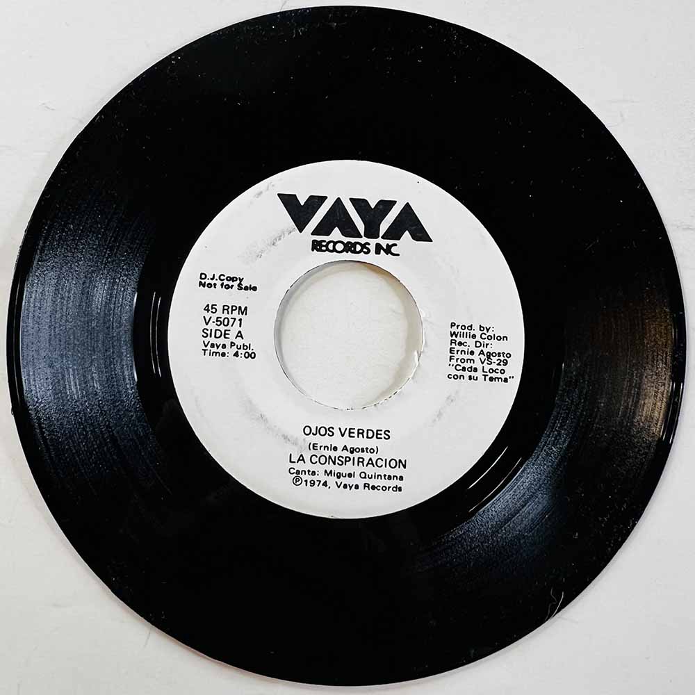 La Conspiracion 1974 V-5071 Ojos Verdes  / Ave Maria Que Rumbon begagnad singelskiva