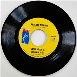Clay Judy & William Bell 1968 STA-0005 Private Number / Love-Eye-Tis begagnad singelskiva