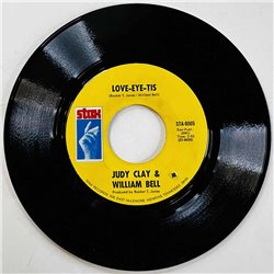 Clay Judy & William Bell Käytetty 7” ei kuvakantta Private Number / Love-Eye-Tis  kansi Ei kuvakantta levy VG+ käytetty vinyylis