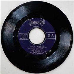 Cookies 1963 1012 Will Power / I Want A Boy For My Birthday begagnad singelskiva