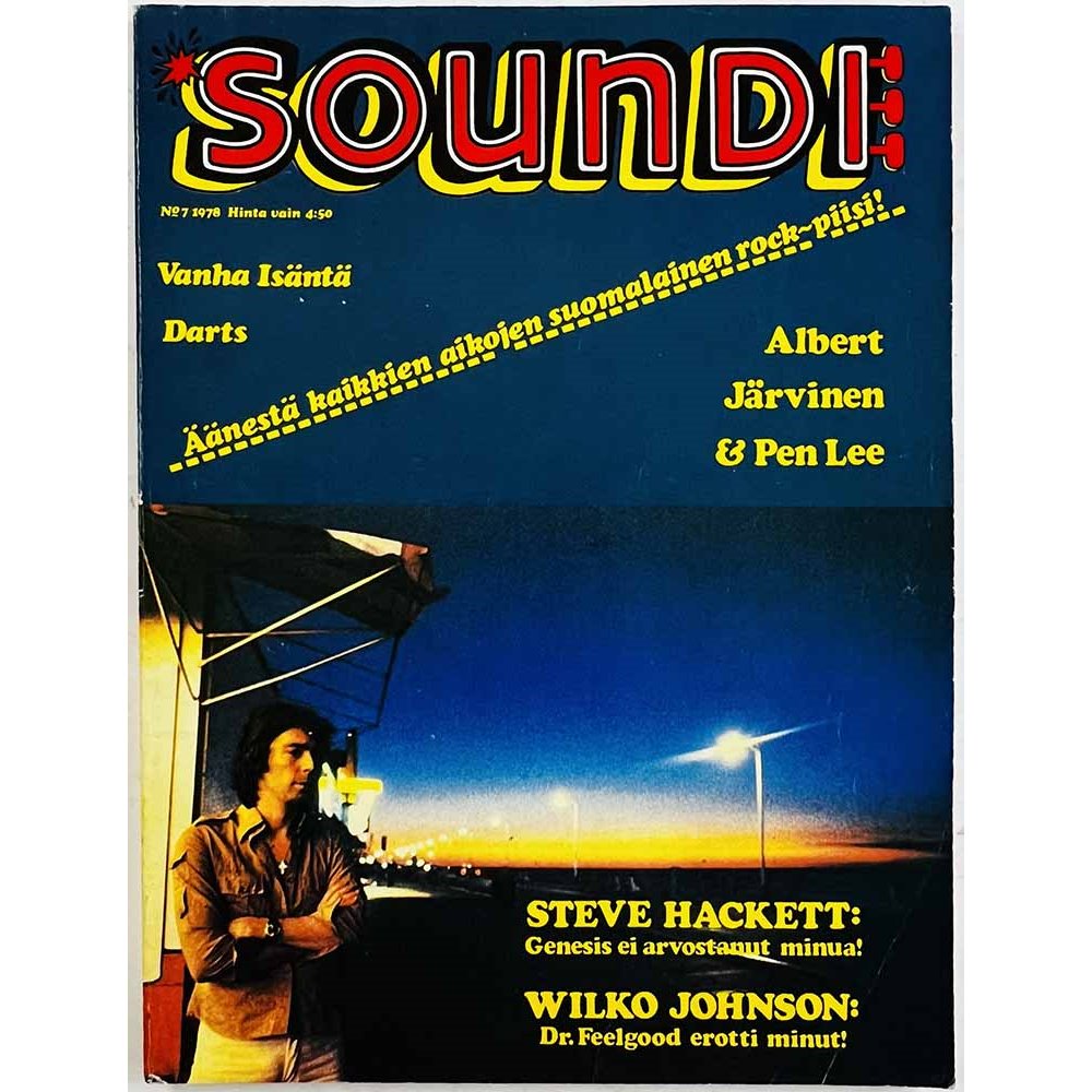Soundi : Albert Järvinen, Steve Hackett, Wilko Johnson - begagnade magazine