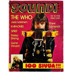 Soundi : Ramones, Juice Leskinen, Spirit, Who - begagnade magazine
