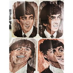 Suosikki 1965 11 mukana juliste Beatles piirustukset aikakauslehti