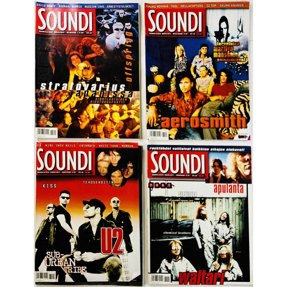 Soundi vuosikerta : 1997 1-12 helmikuu kaksoisnumero 11 lehteä - begagnade magazine