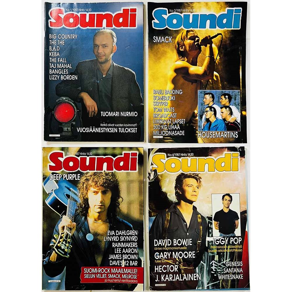 Soundi vuosikerta : 1987 12 numeroa 1-12 - begagnade magazine